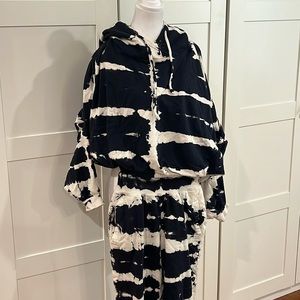 Young Fabulous & Broke Black and White Jumpsuit